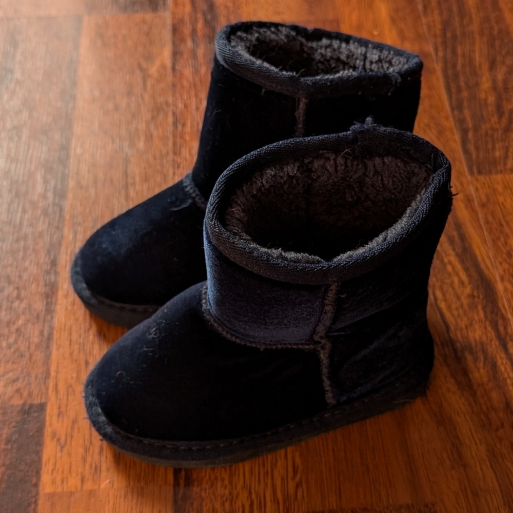 Navy Blue Comfy Kids Boots
